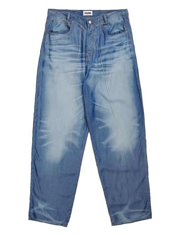 Drawstring Denim Pants