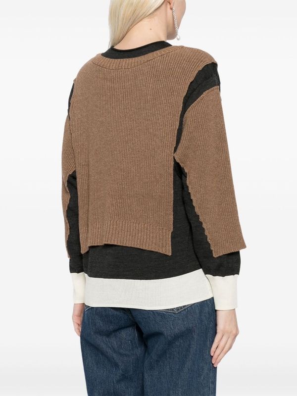 Distressed Layered Knit