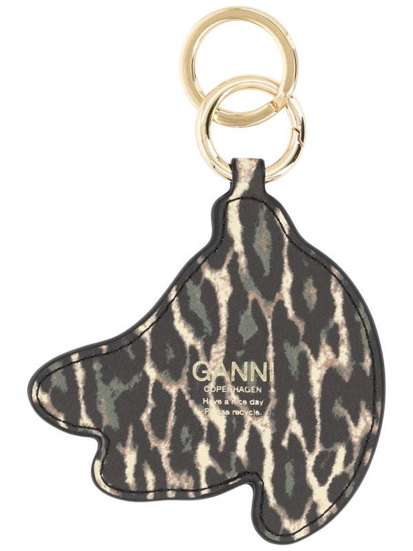 Ganni Black Keyrings