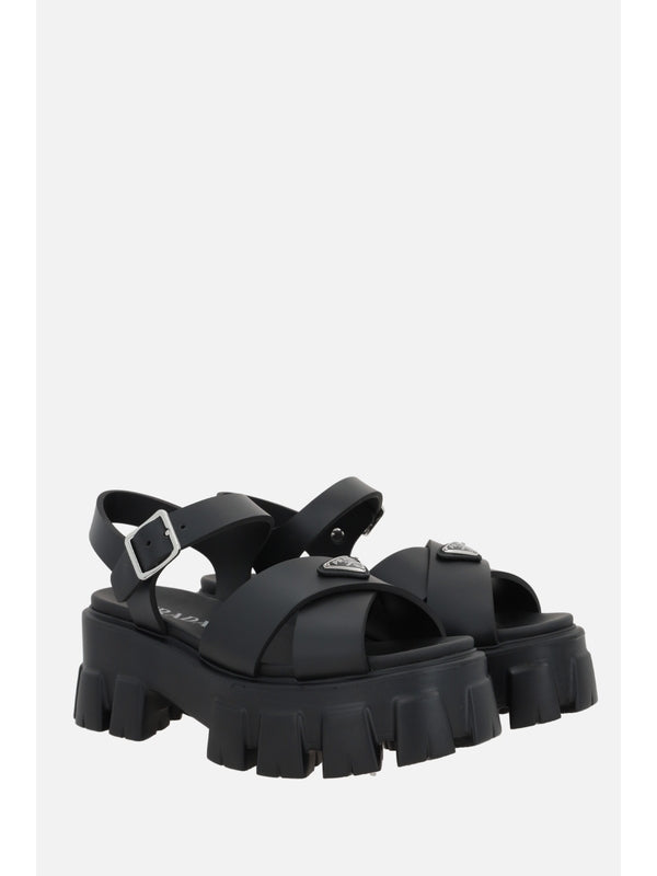 Triangular Logo Rubber Sandals