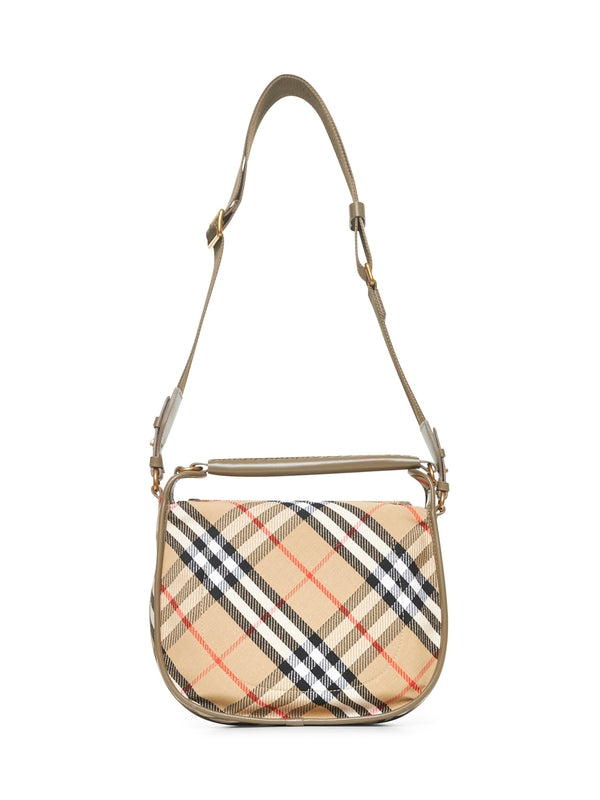 B Clip Check Pattern Shoulder Bag