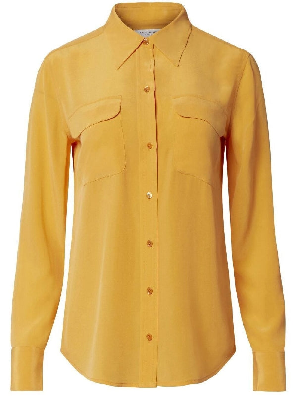 Flap Pocket
  Silk Slim Shirt