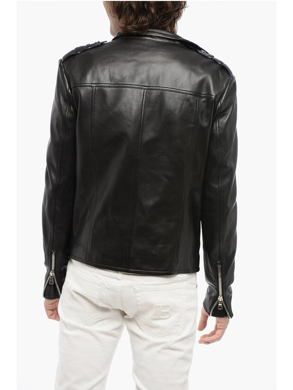 Balmain Black Biker Jacket
