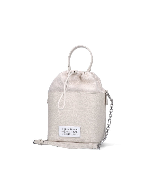 5ac Number Logo Leather Small Bucket Bag