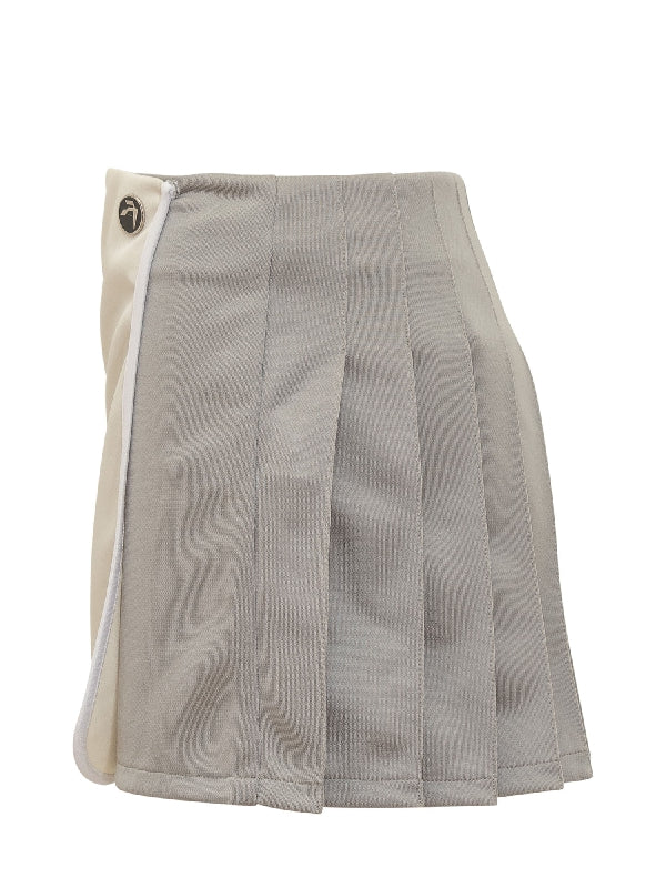 Back Pleat Detail Track Skirt