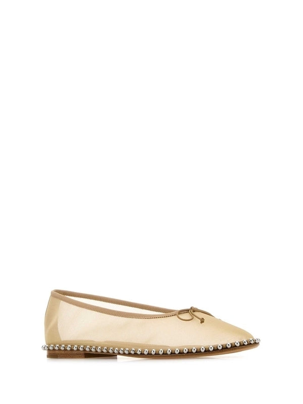 Lina Mesh Ball Chain Flat Shoes