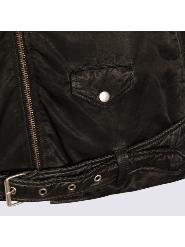 Mm6 Maison Margiela Black Biker