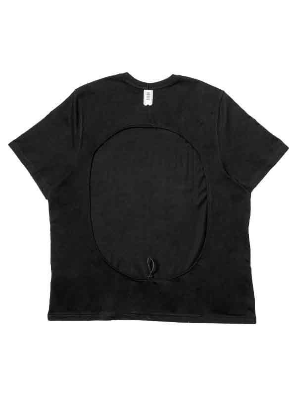 Logo Label Backless T-Shirt