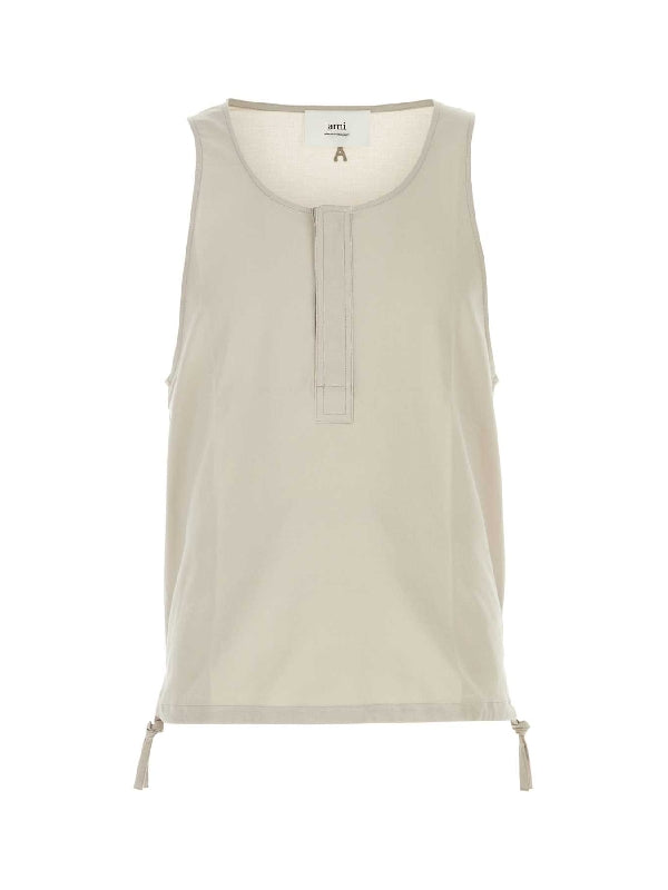 Drawstring Detail Sleeveless Top