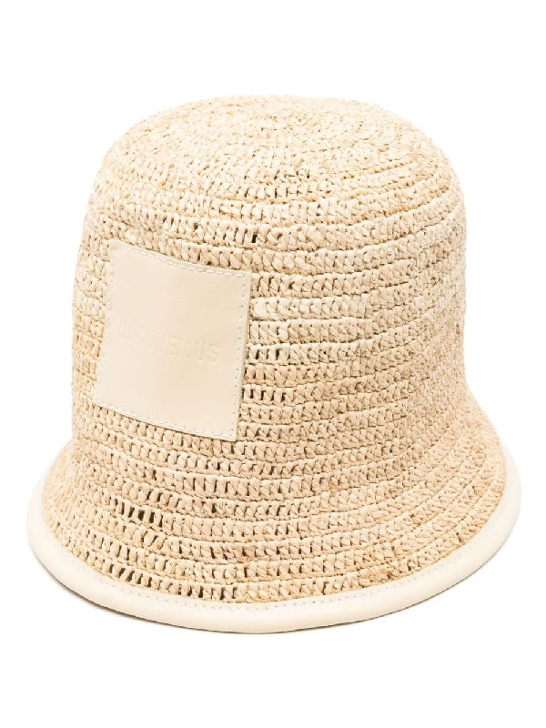 Logo Patch
  Raffia Bucket Hat