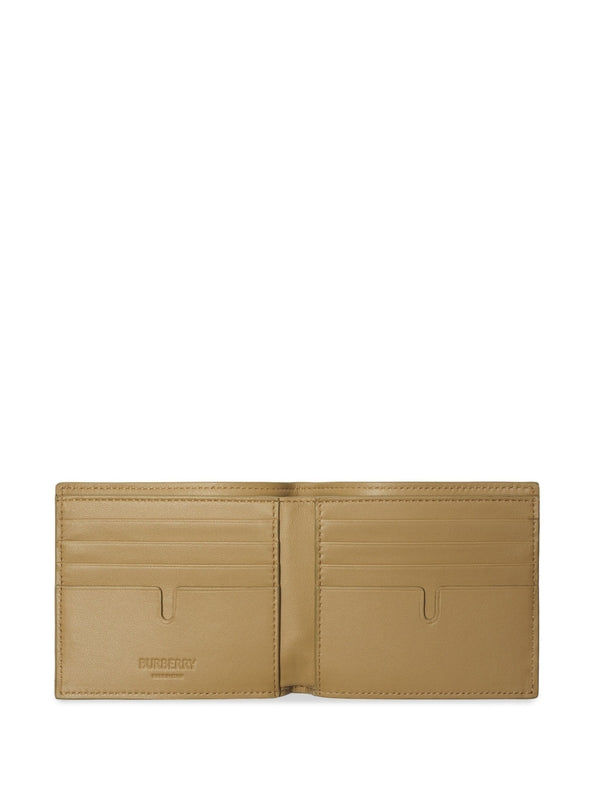 Check Pattern Flap Bifold Wallet