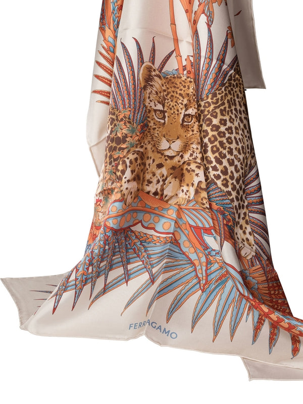 Animal Printing Silk Scarf