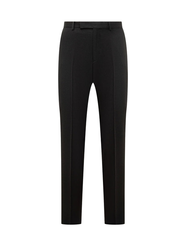 Black Wool Tailored Pants