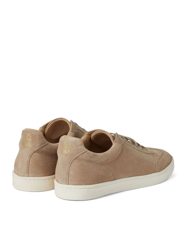 Beige Suede Sneakers