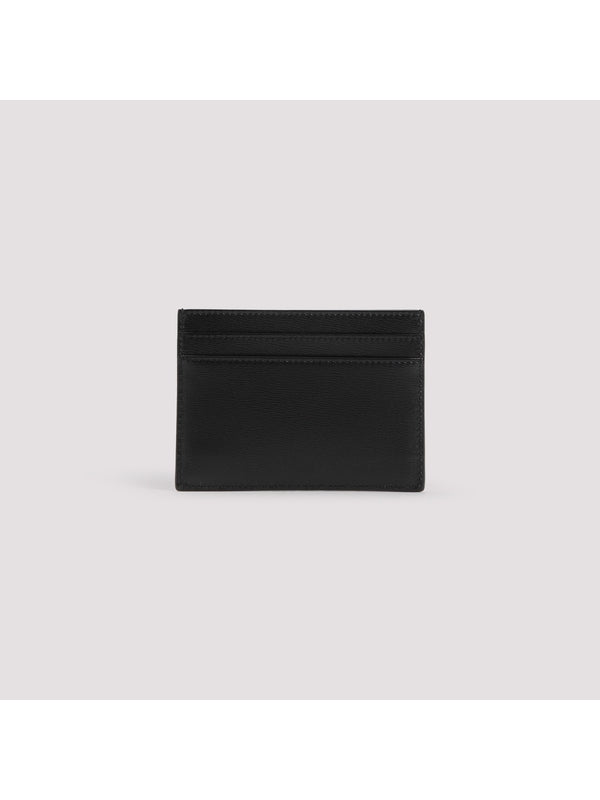 Monogram Logo Leather Card Case