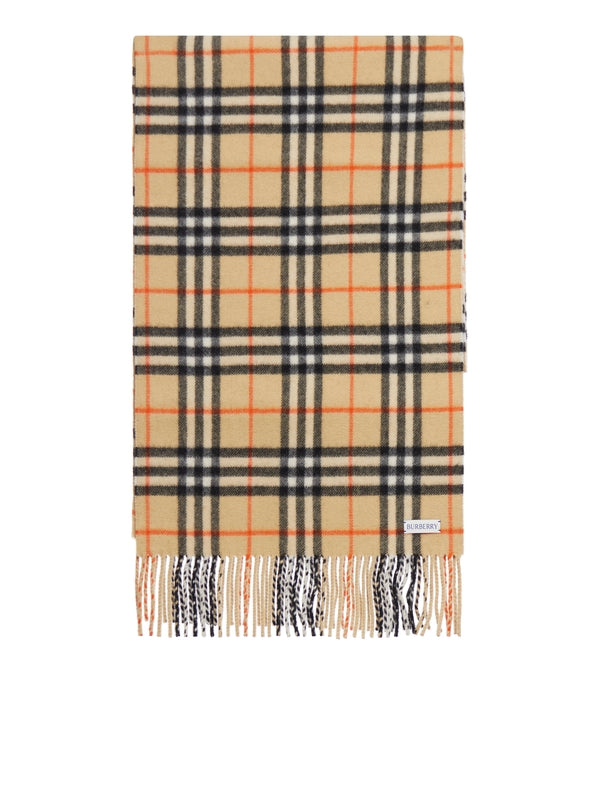 Check Pattern Cashmere Muffler