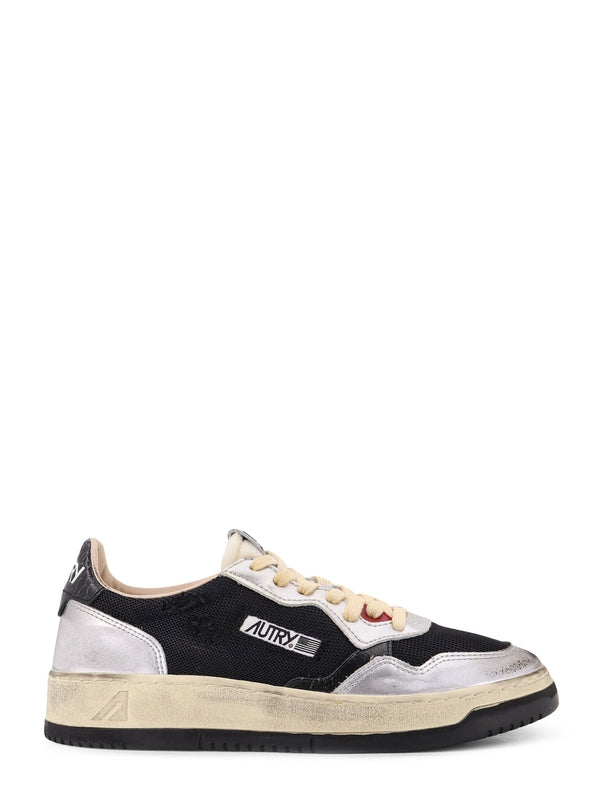 Autry Black Silver Low Top Sneakers