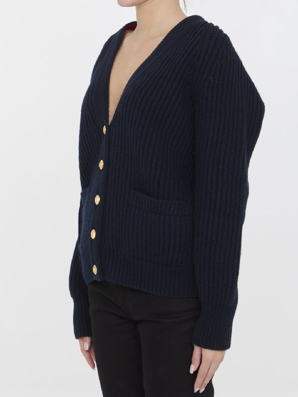 Wool Cashmere V-Neck Cardigan - Jente