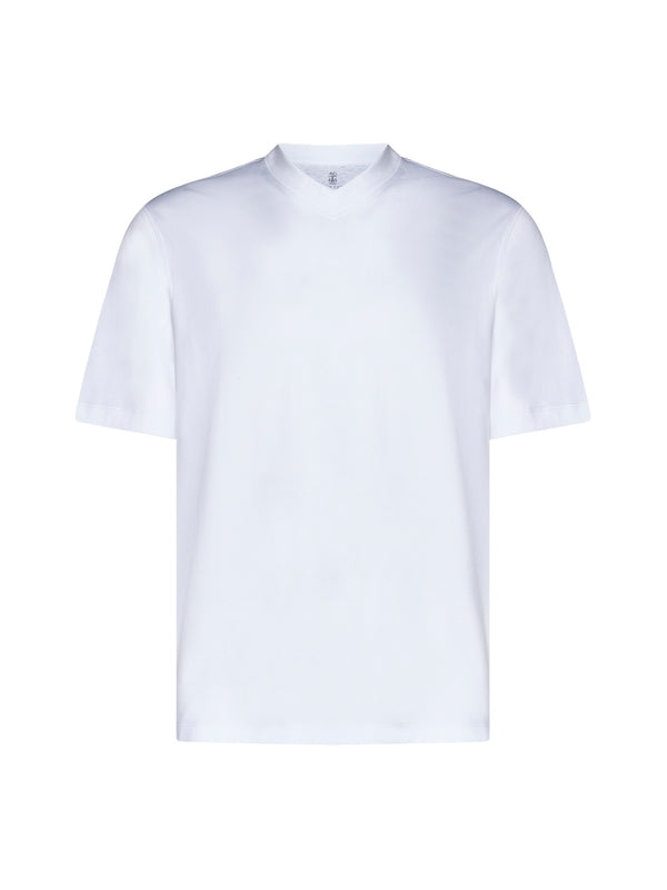 V-Neck Cotton Short-Sleeve T-Shirt