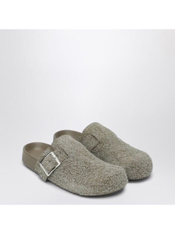 EASE Buckle Suede Mule Slide