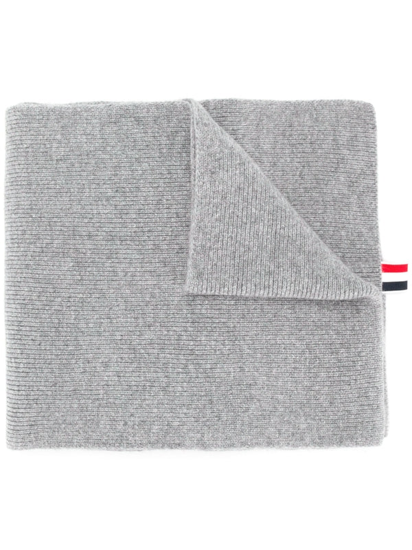 Thom Browne Grey Wool Mufflers