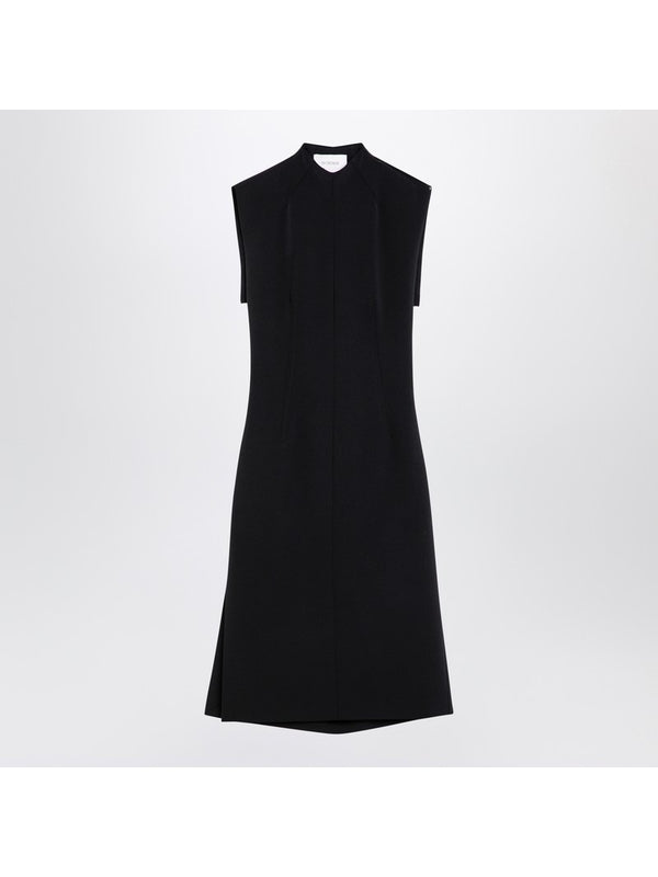 Wool Blend Sleeveless Dress