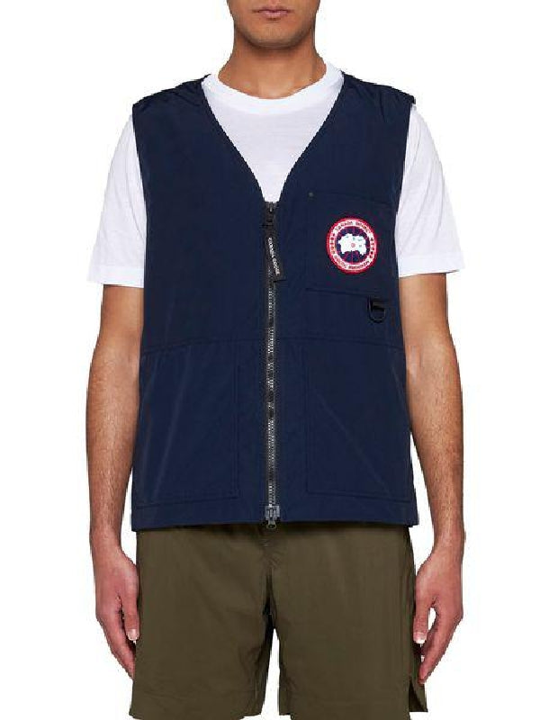 Canmore Logo Patch Zip-up Vest