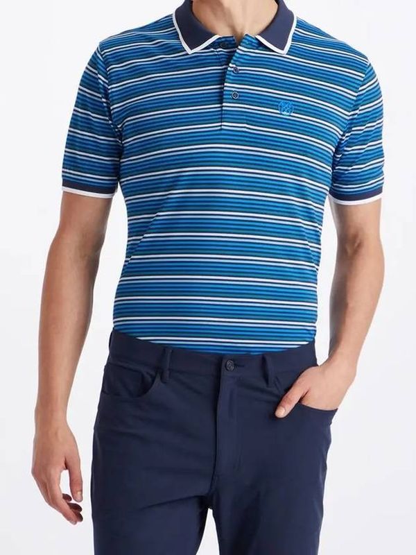 Racer Logo Stripe Polo Shirt