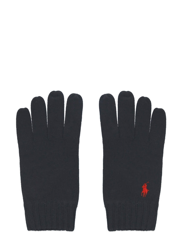 Polo Ralph Lauren Black Wool Gloves