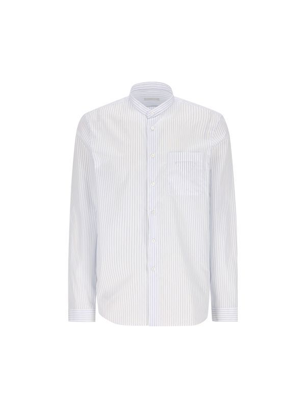 Triangle Patch Pocket Stripe Shirt
