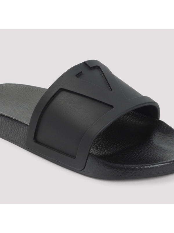 Valentino Black Slides
