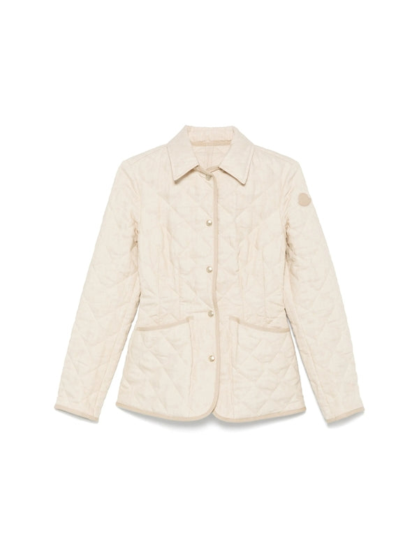 Uzes Logo Patch Diamond
  Quilting Linen Jacket