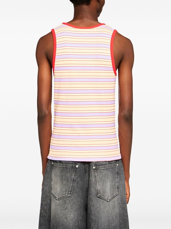 Anchor Logo Stripe Tank Top