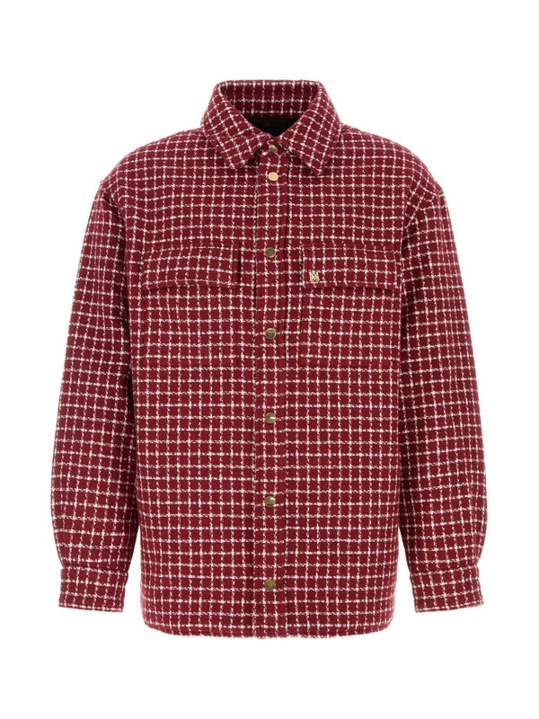 Padded Jacket Over Shirt