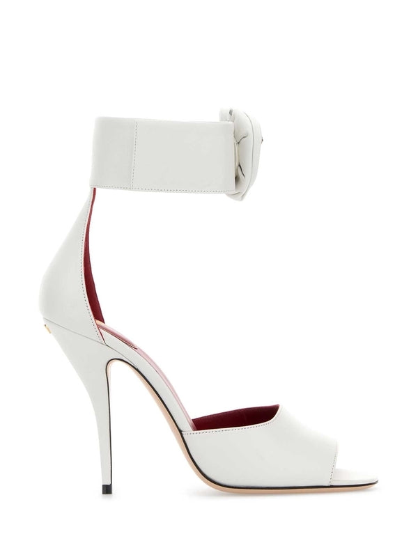 Valentino White Sandal Heels