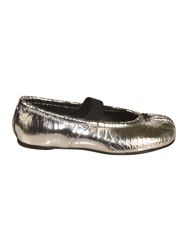 Maison Margiela Silver Flat Shoes