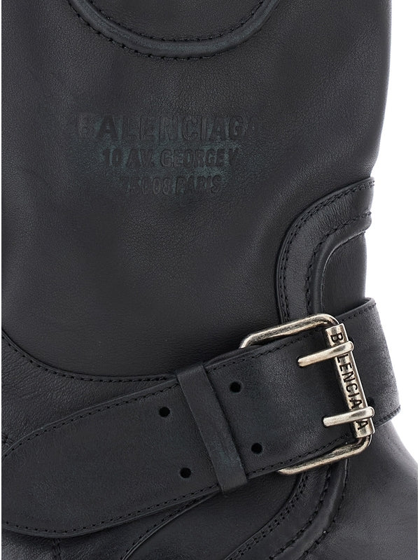 Balenciaga Venom Black Middle Boots