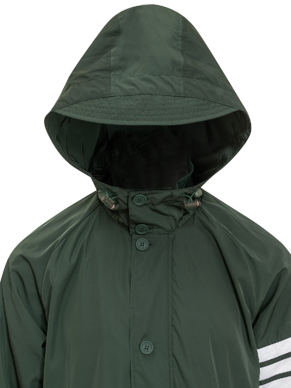 4-Bar Hooded Parka Coat