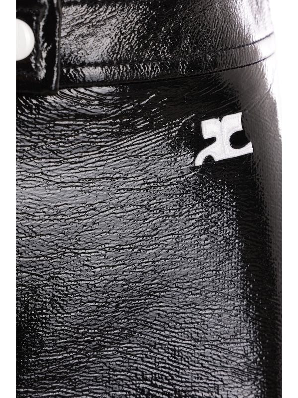 Reedition Logo Patch Cotton Blend Skirt