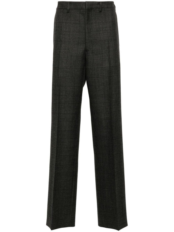 Check Pattern Wool Pants