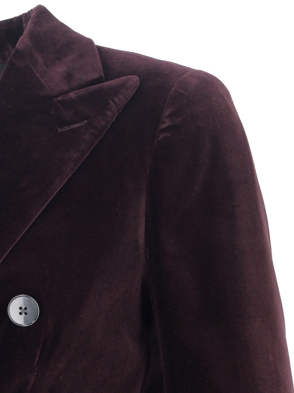 LARDINI - Velvet Double Blazer - Jente