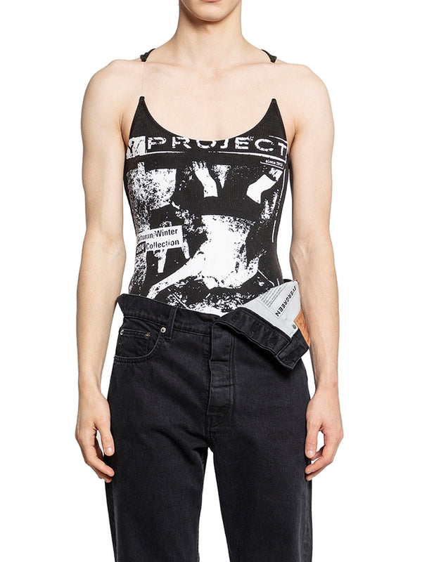 Rock Band Logo Sleeveless Top