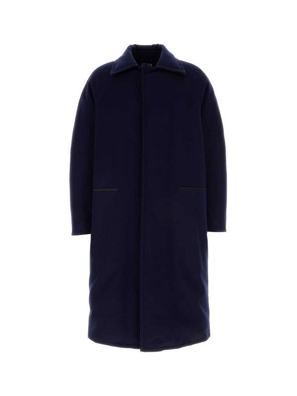 单排扣羊绒大衣