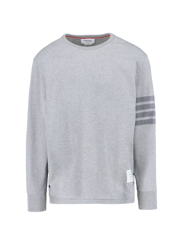 4-Bar Cotton Long Sleeve Top