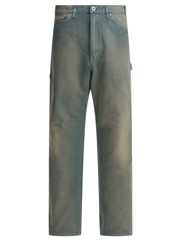 Auralee Organic Cotton Duck Green Pants
