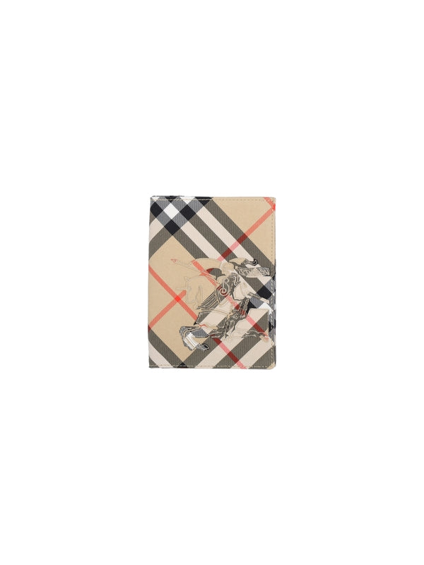 BURBERRY - Ekd Check Pattern Flap Card Wallet - Jente