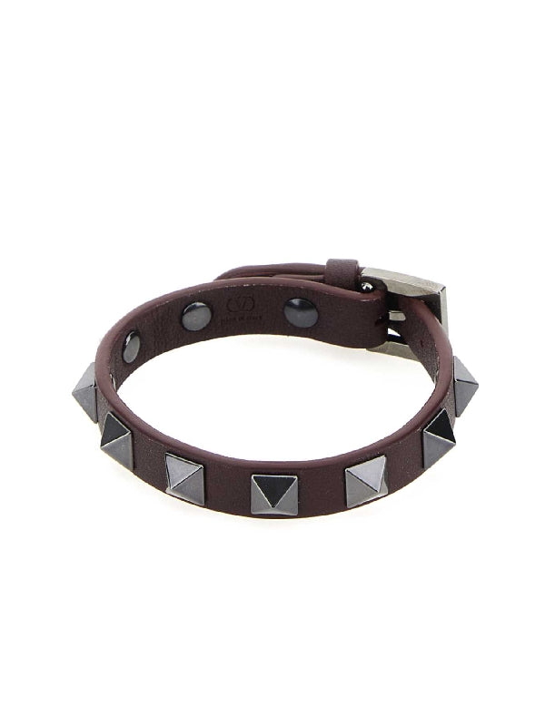 Rockstud Leather Bracelet