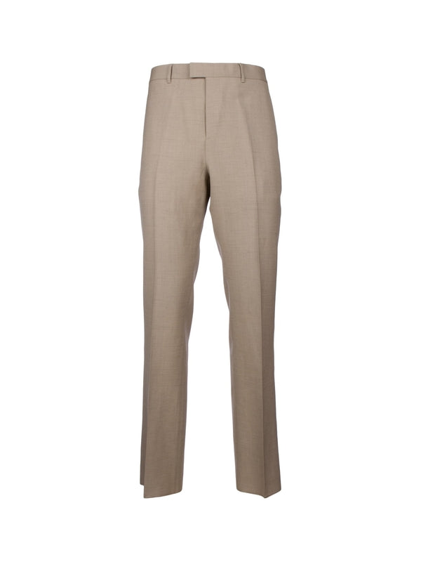 Back Logo Label Tailored Pants