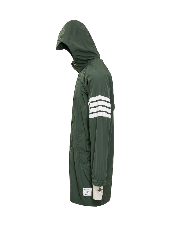 4-Bar Hooded Parka Coat
