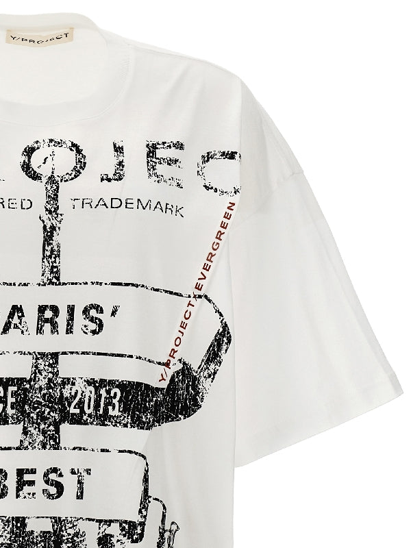 Paris Logo Cotton T-shirt